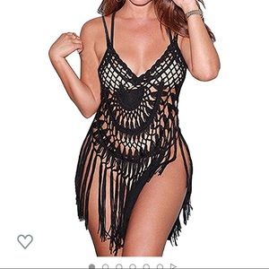 Crochet swim coverup